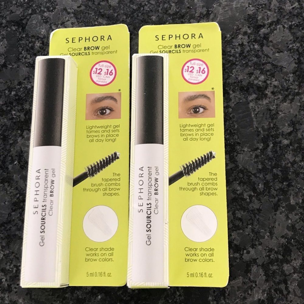 Two (2) Sephora Clear Brow Gel set brows in place all day BNIB - Picture 1 of 4